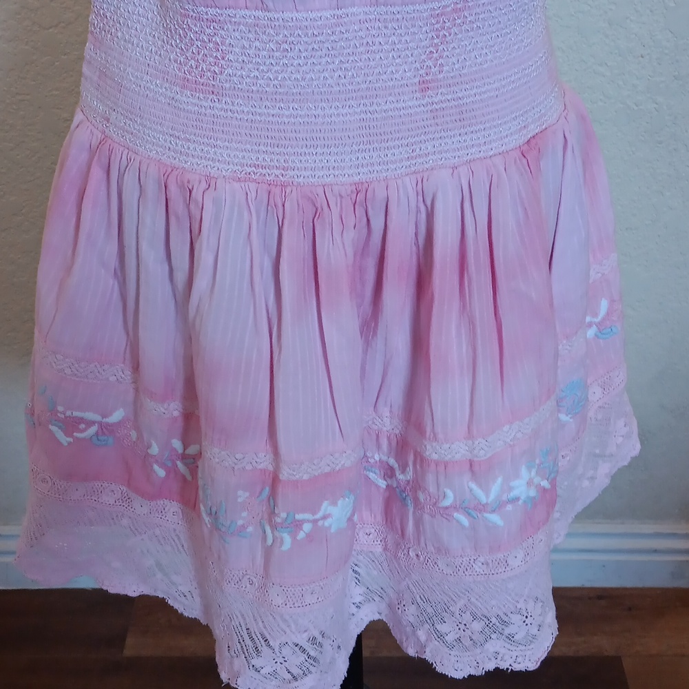 LoveShackFancy Pink Dress Size Large - Picture 10 of 14
